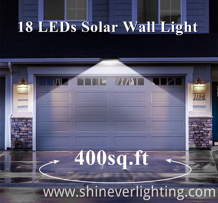 Outdoor LED Solar Wall Light